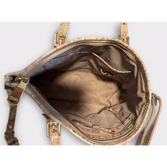 Brahmin Asher Mini Seashell Shoulder Tote Retire‎ Quiet Luxury Old Money Leather - Picture 9 of 12